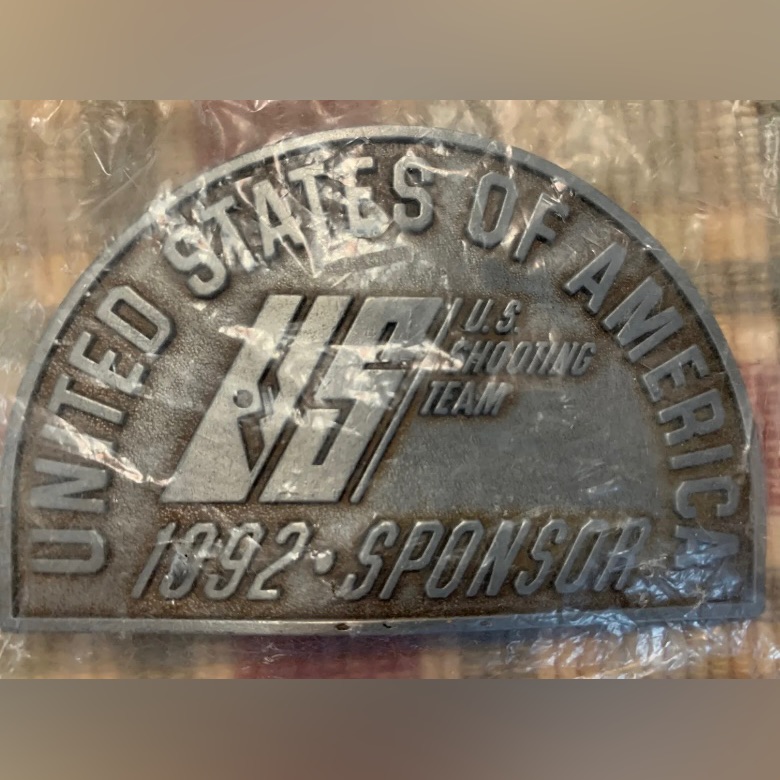 United States Shooting Team 1992 Sponsor US OlympicVintage Belt Buckle United States Shooting Team 1992 Sponsor US OlympicVintage Belt Buckle